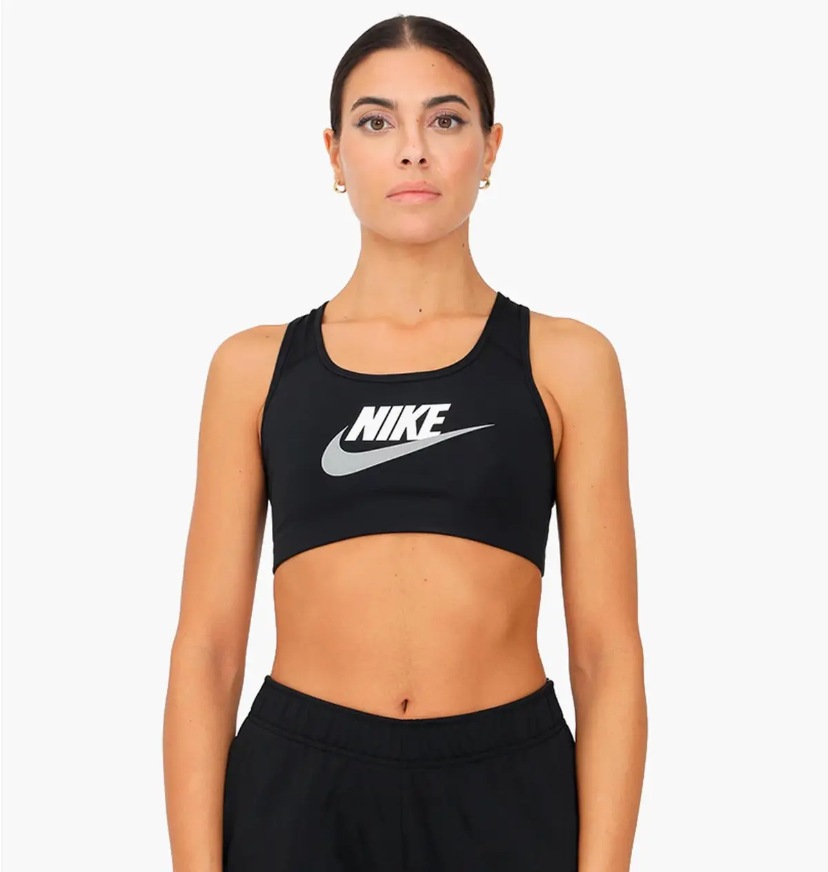 Спортивный топ женской Nike W Nk Df Swsh Cb Futura Gx Bra