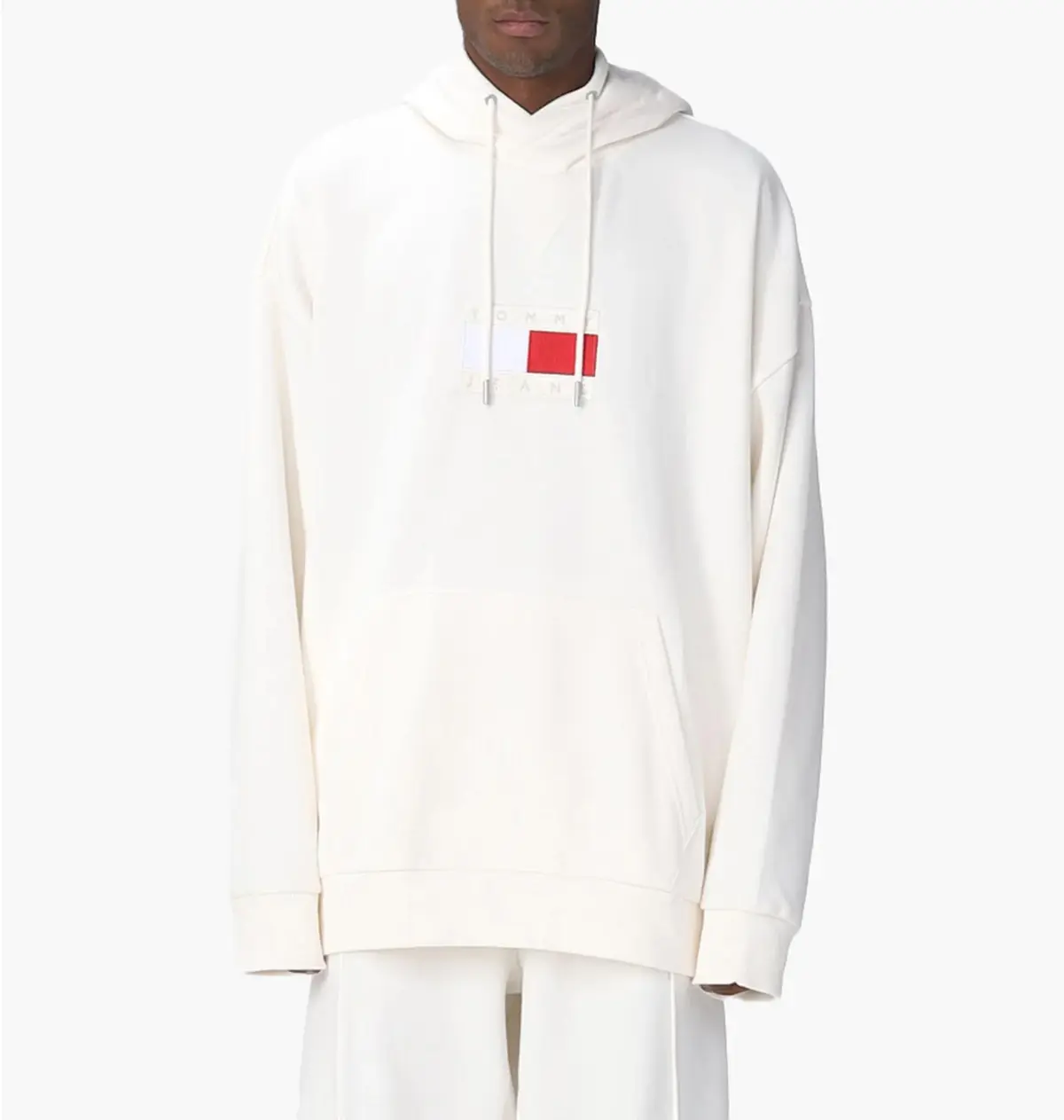 Кофта чоловіча Tommy Hilfiger Jeans Tjcu Flag Hoodie Beige