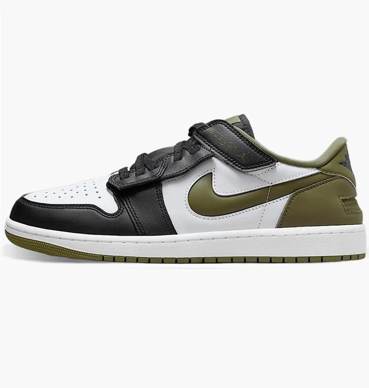 Кроссовки мужские Jordan 1 Low Flyase White