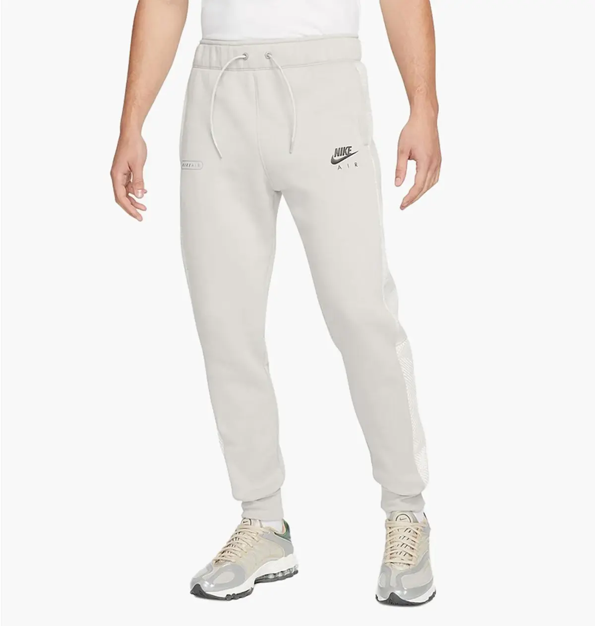 Брюки чоловічі Nike Air Brushed Back Fleece Joggers White