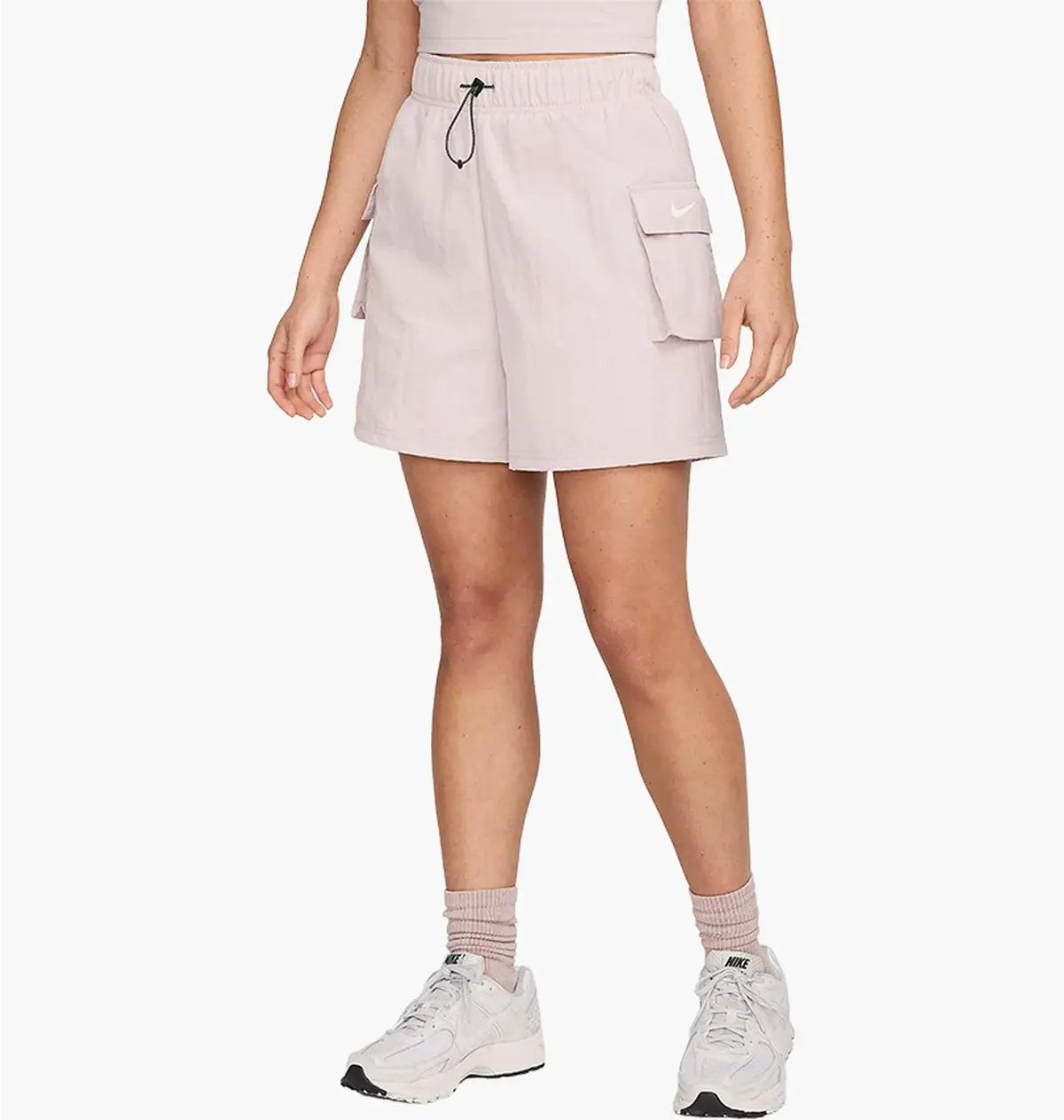 Шорты женские Nike Sportswear Essential Woven High-Rise Shorts Beige