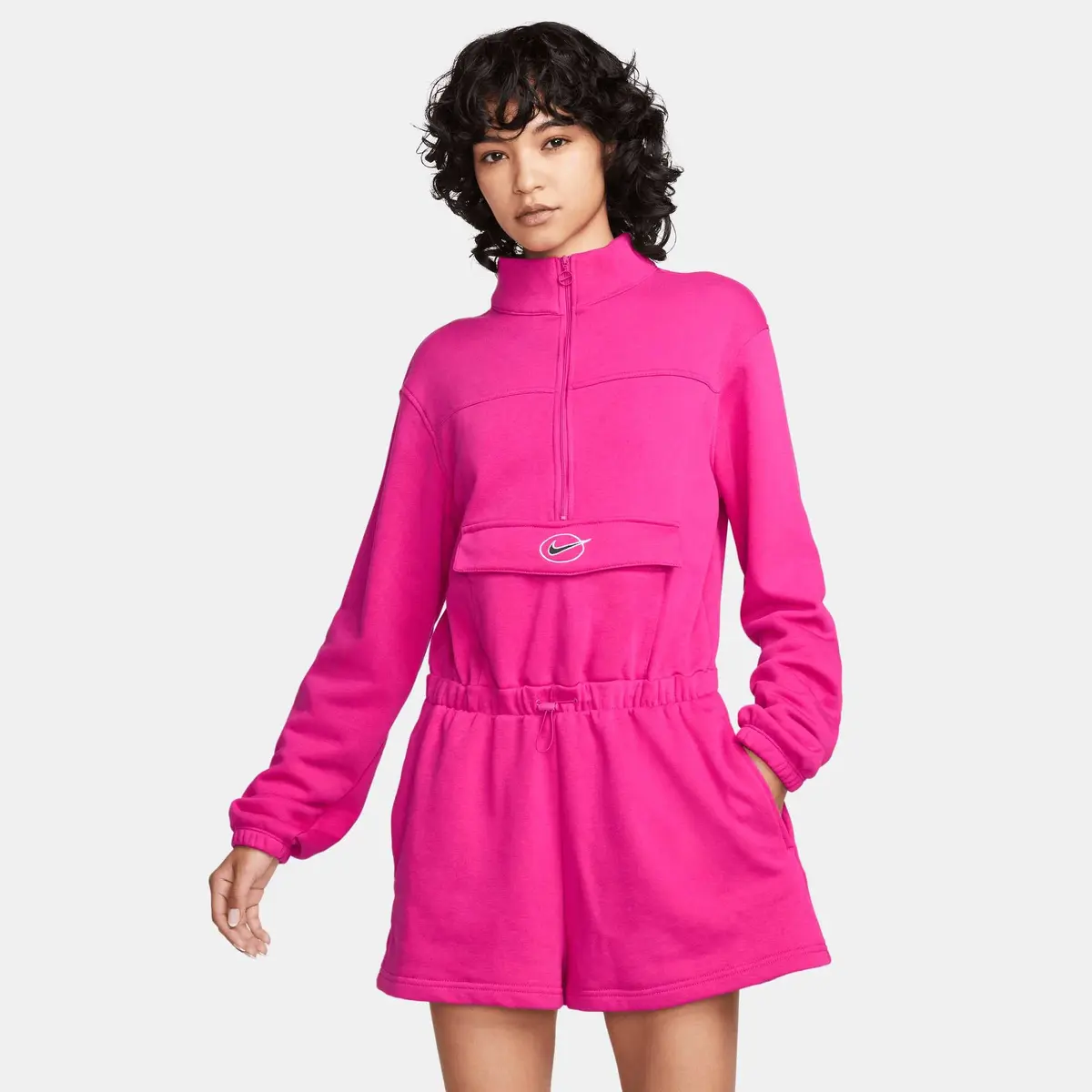 Спортивный костюм женской Nike Nsw Women's Icon Fleece Fuchsia Romper