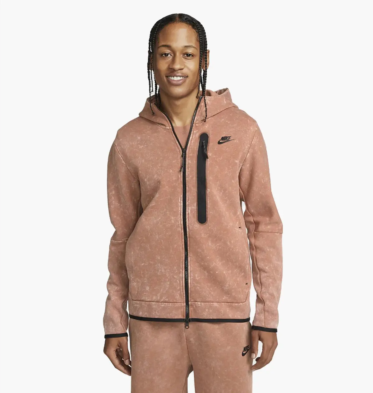 Кофта мужская Nike Sportswear Tech Fleece Brown