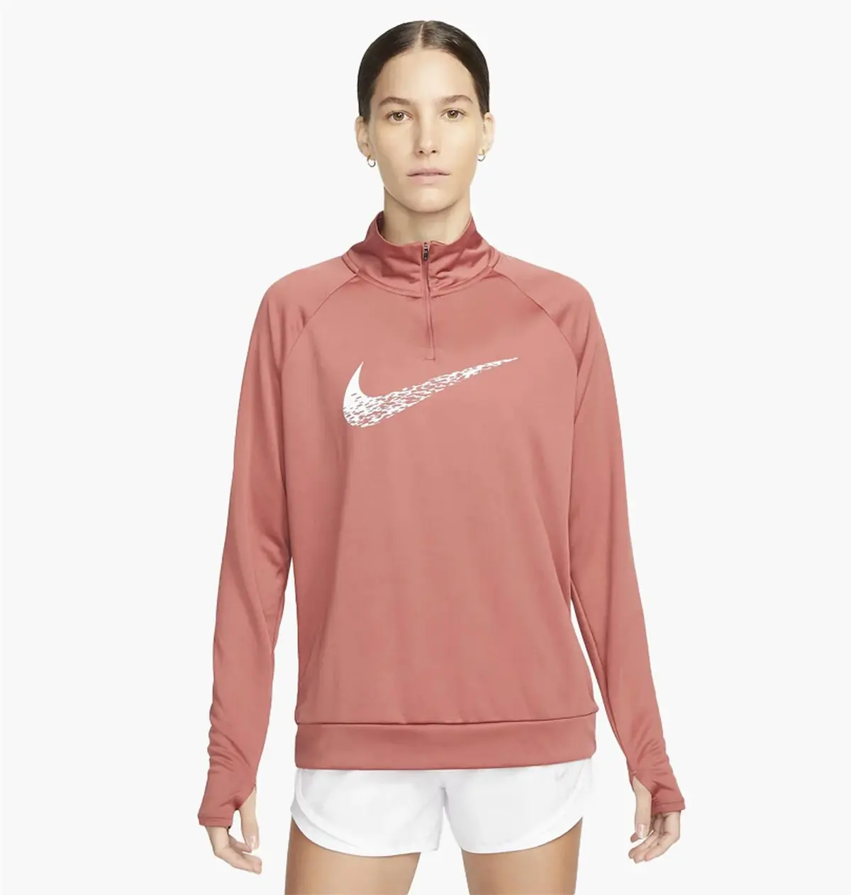 Кофта жіночі Nike Dri-Fit Swoosh Run Beige