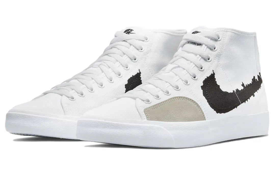 Кроссовки мужские Nike Blazer Court Mid Premium Sb 'White Black'