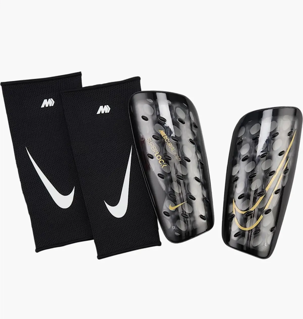 Футбольні щитки Nike Mercurial Flylite Superlock Black