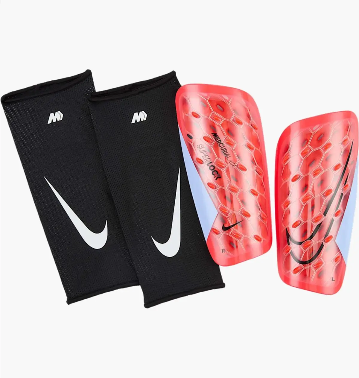 Футбольные щитки Nike Mercurial Lite Superlock Orange