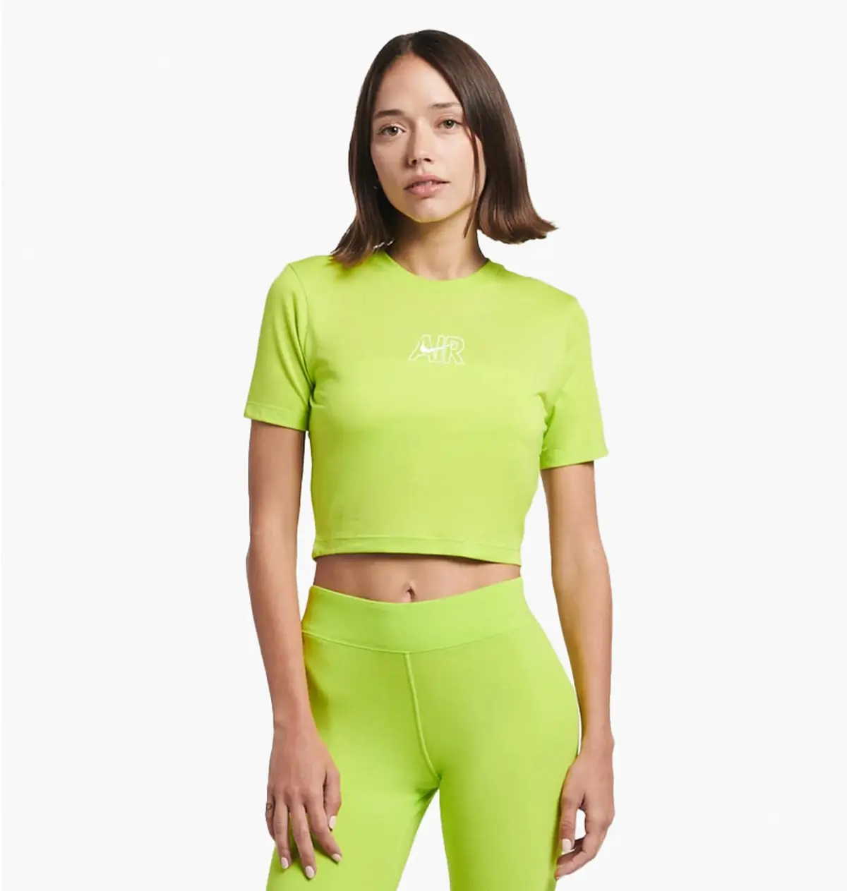 Футболка жіноча Nike Nsw Air Slim Tee Cropped Green