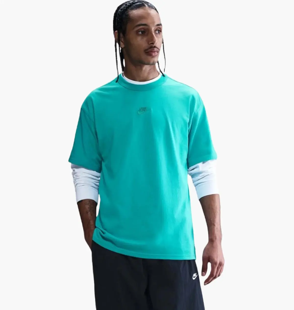 Футболка чоловіча Nike Sw Premium Essential Turquoise