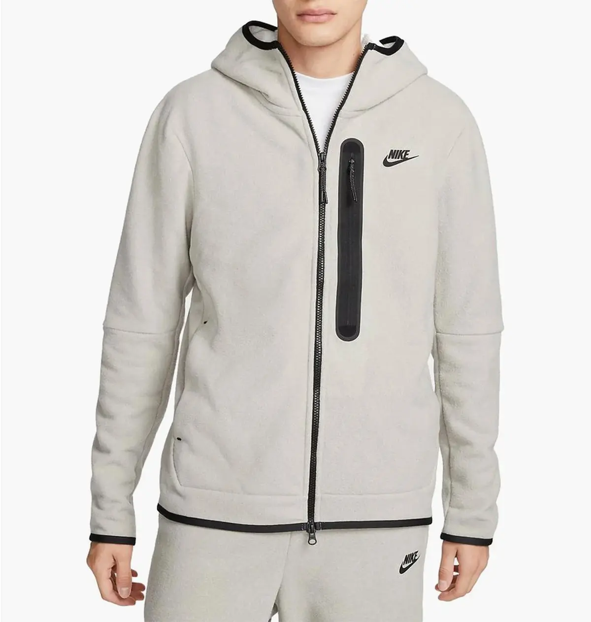 Куртка мужская Nike Sportswear Tech Fleece Men S Full-Zip Winterized Hoodie Beige