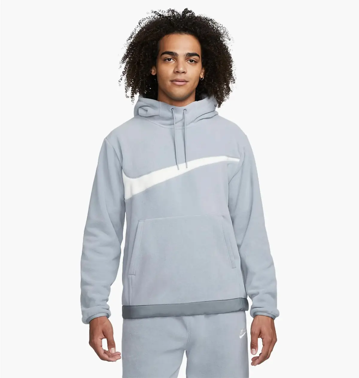 Кофта чоловіча Nike Club Fleece+ Mens Winterized Pullover Hoodie Grey
