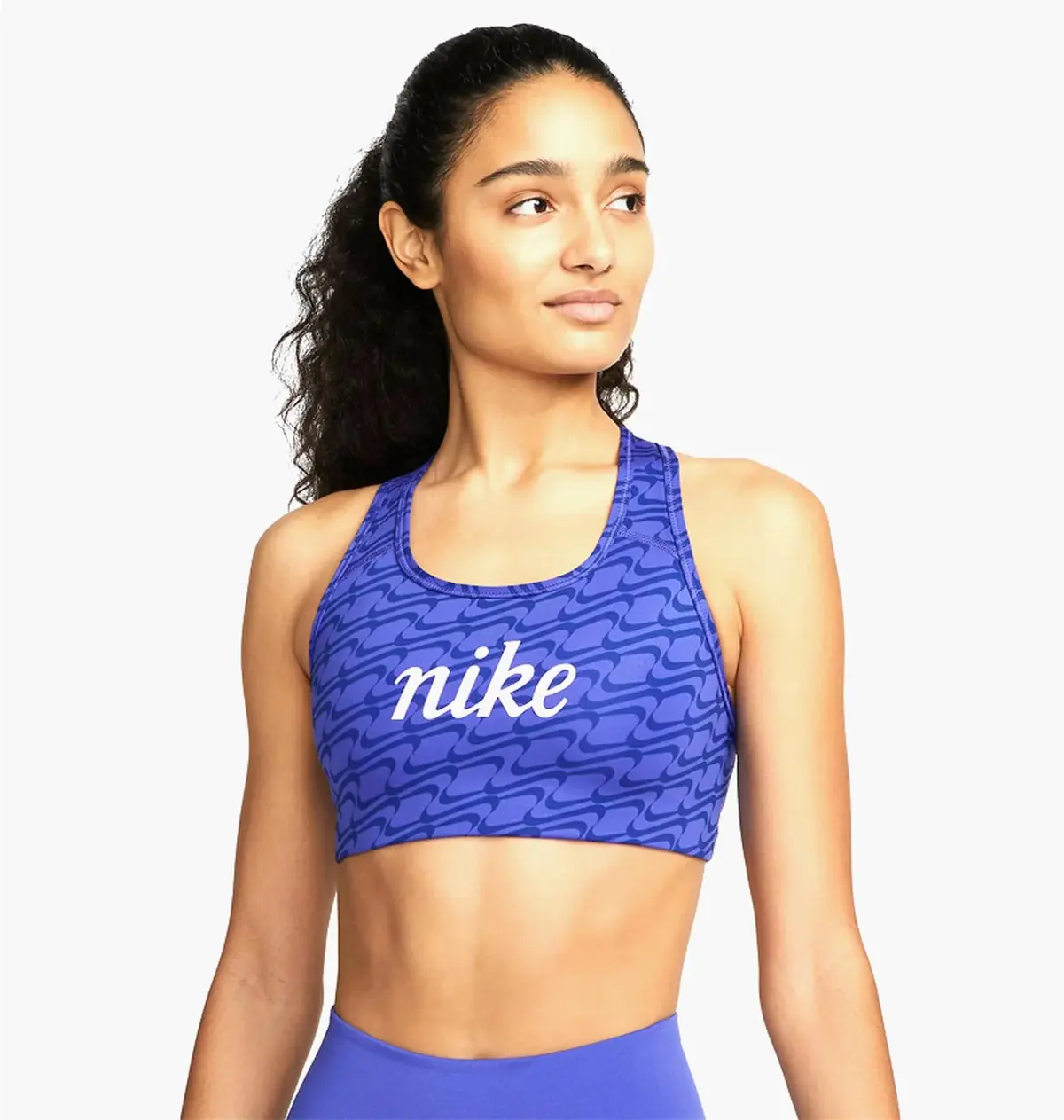 Спортивний топ жіночий Nike Swoosh Icon Clash Blue Dq5121-430