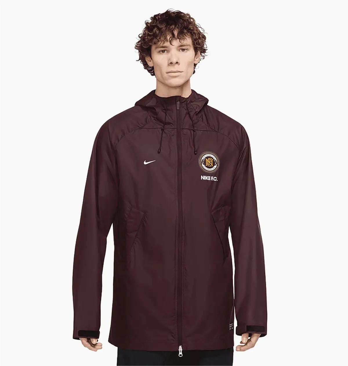 Куртка мужская Nike Sportswear Fc 22/23 Hooded Rain Jacket Brown