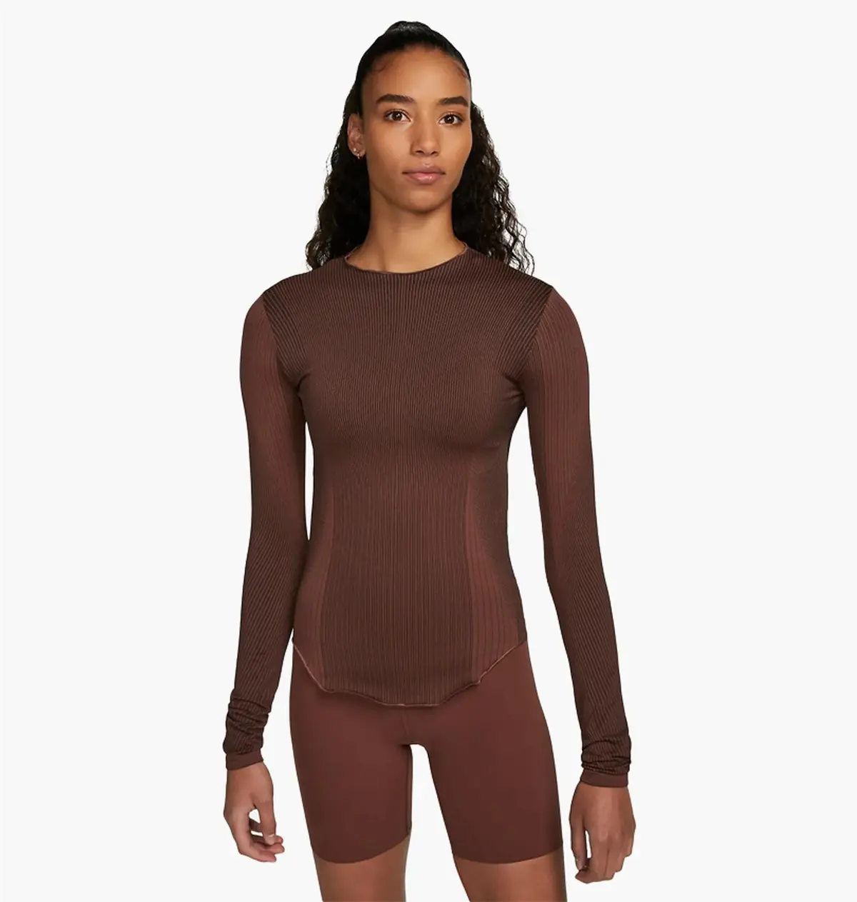 Кофта жіночі Nike Yoga Dri-Fit Adv Brown
