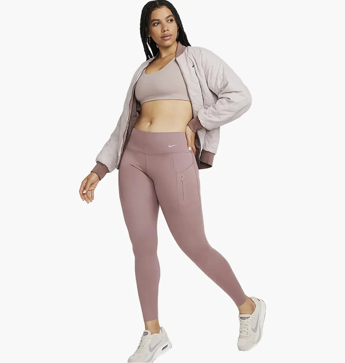 Лосіни жіночі Nike Go Bordo