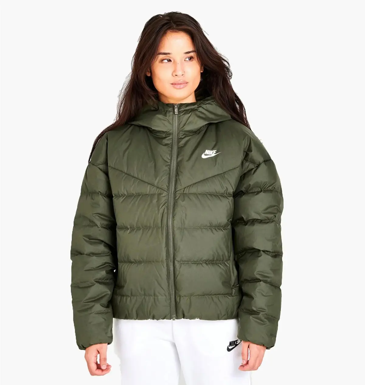 Куртка жіноча Nike Sportswear Storm-Fit Windrunner Down Hooded Jacket Green