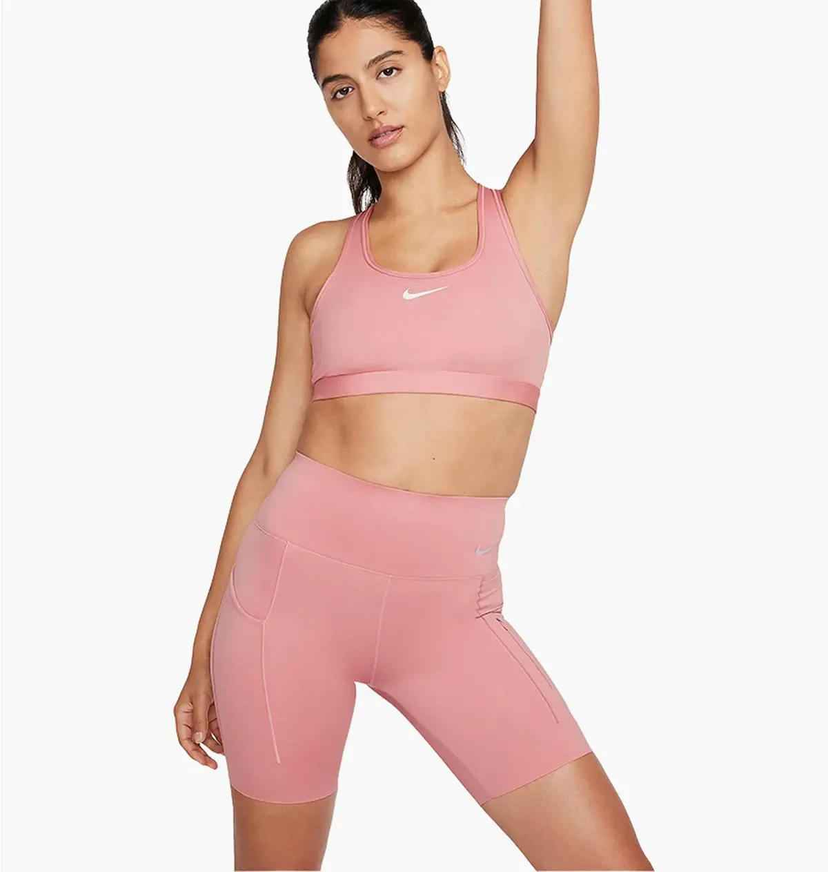 Шорты женские Nike Go Pink