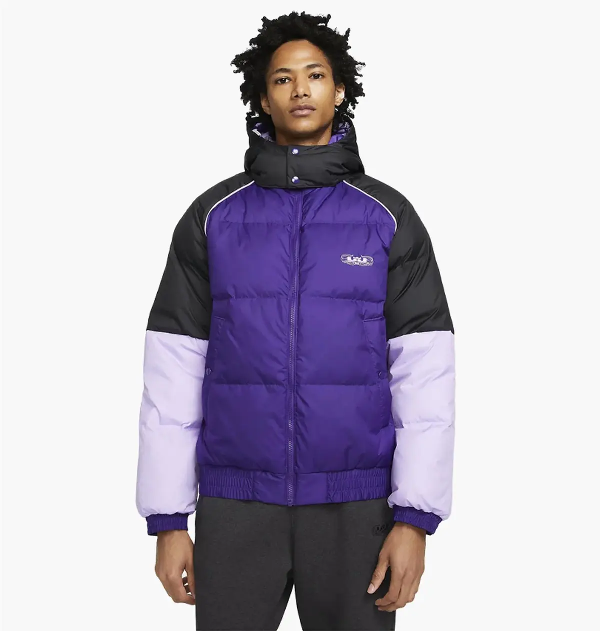 Куртка мужская Nike Lebron Mens Down Basketball Jacket Violet/Black