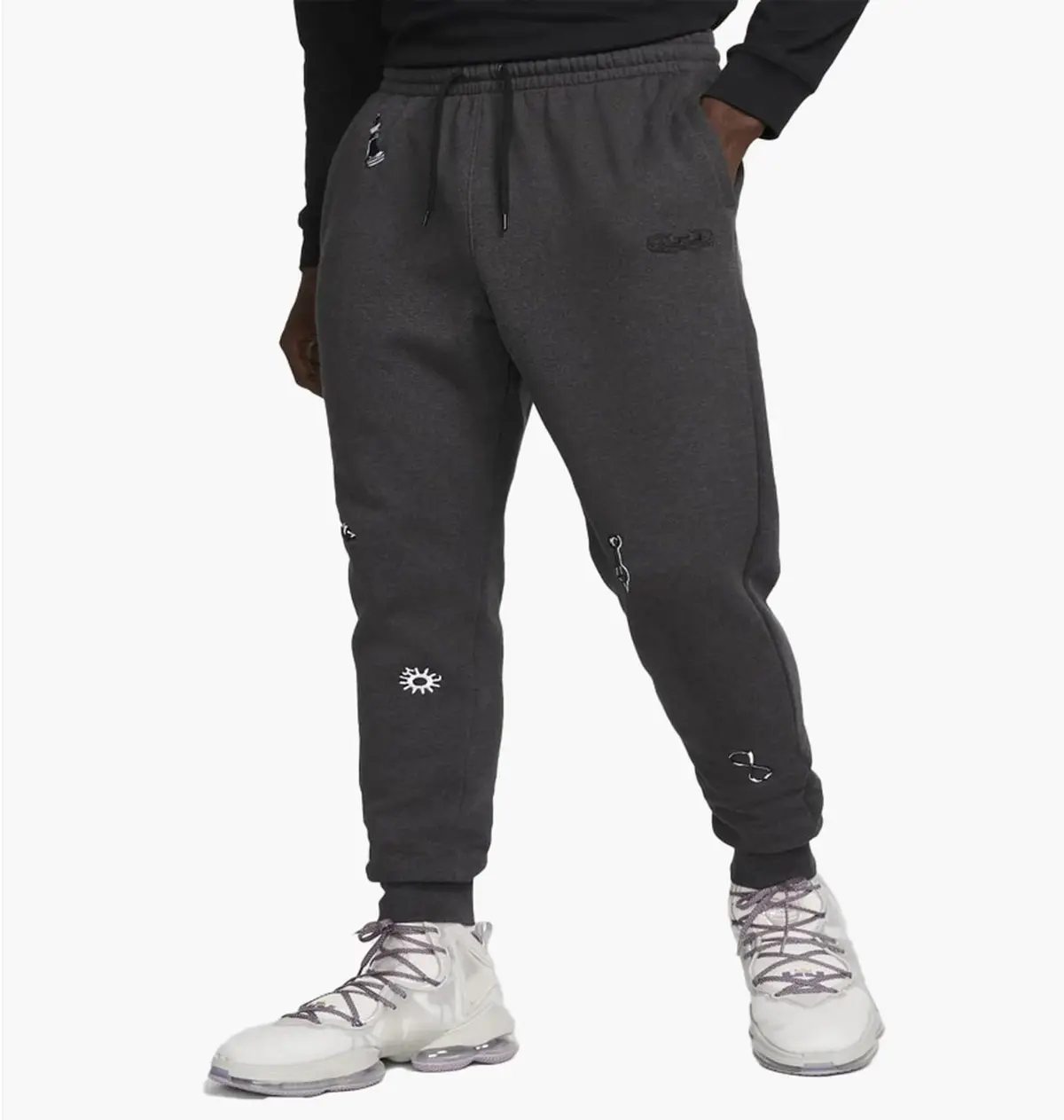 Брюки чоловічі Nike Lebron James Sweatpants Gray Chess Pattern
