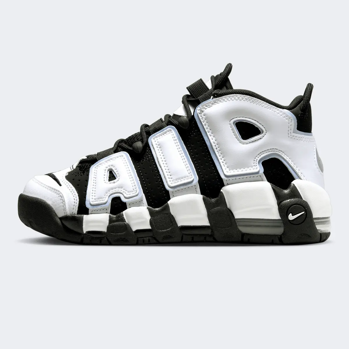 Кроссовки детские Nike Air More Uptempo черные с белым DQ6200-001