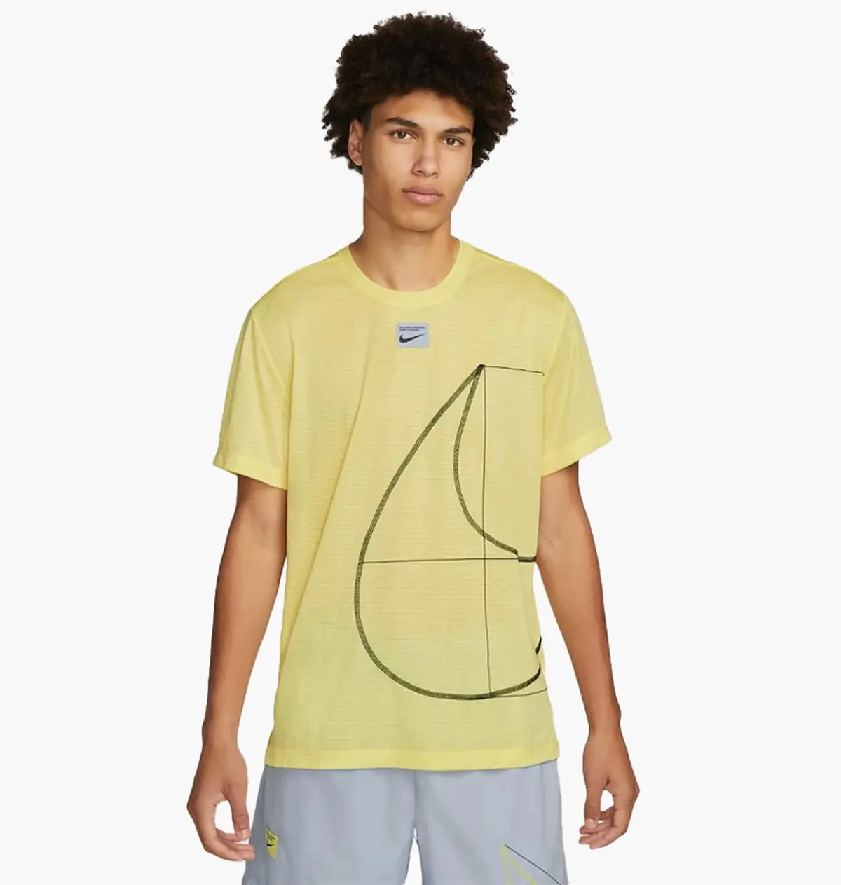 Футболка чоловіча Nike Df Q5 Ss Top Yellow