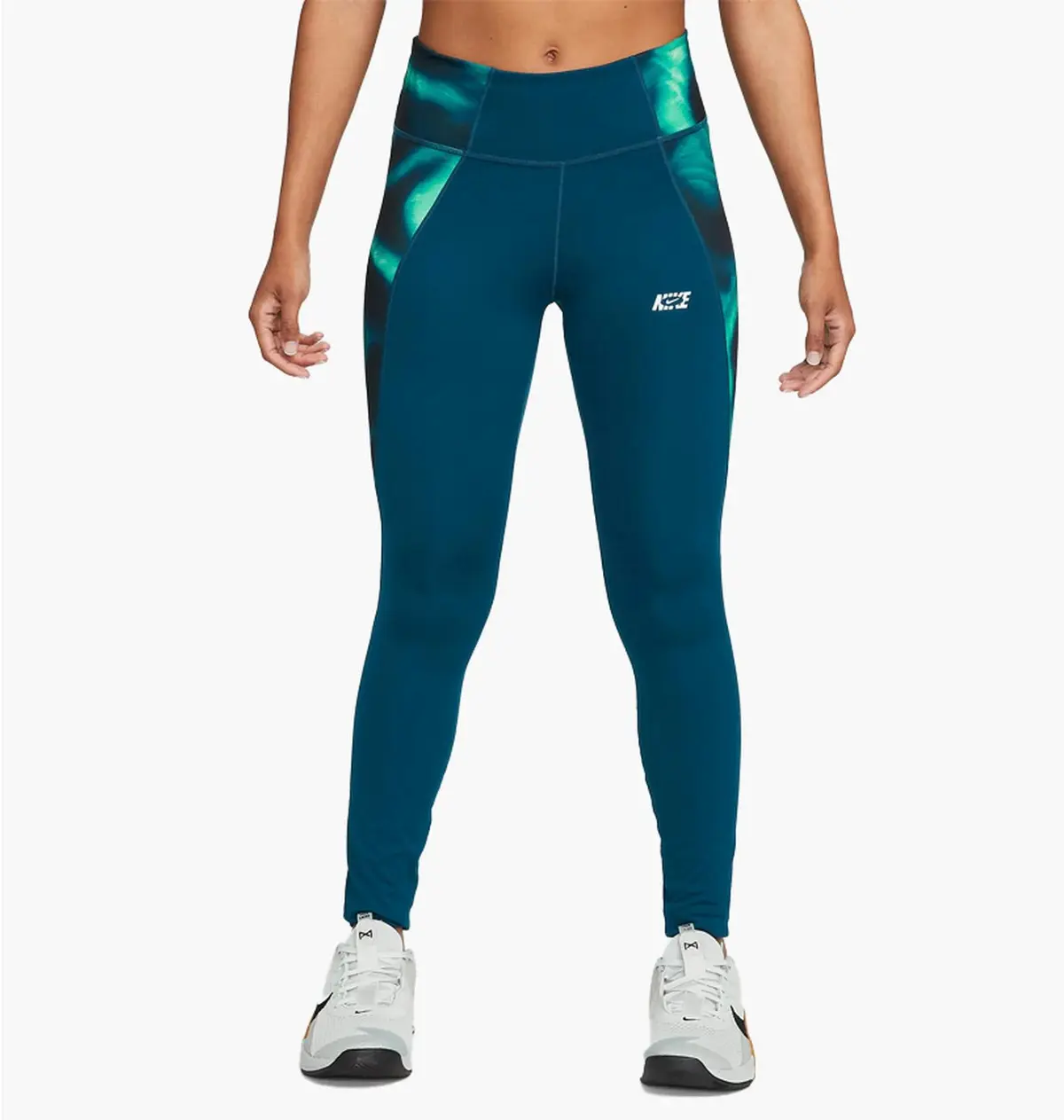 Лосіни жіночі Nike One Icon Clash Womens Mid-Rise Leggings Blue