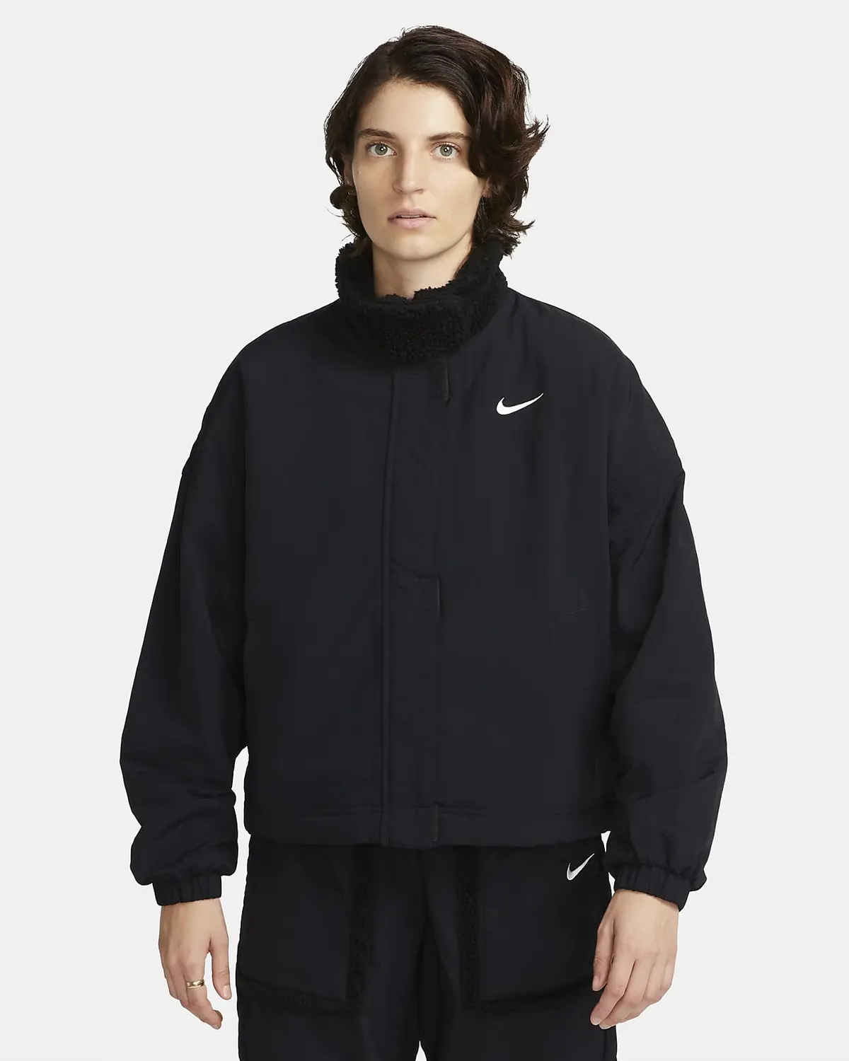 Куртка жіноча Nike Sportswear Essential Women's Woven Fleece-Lined
