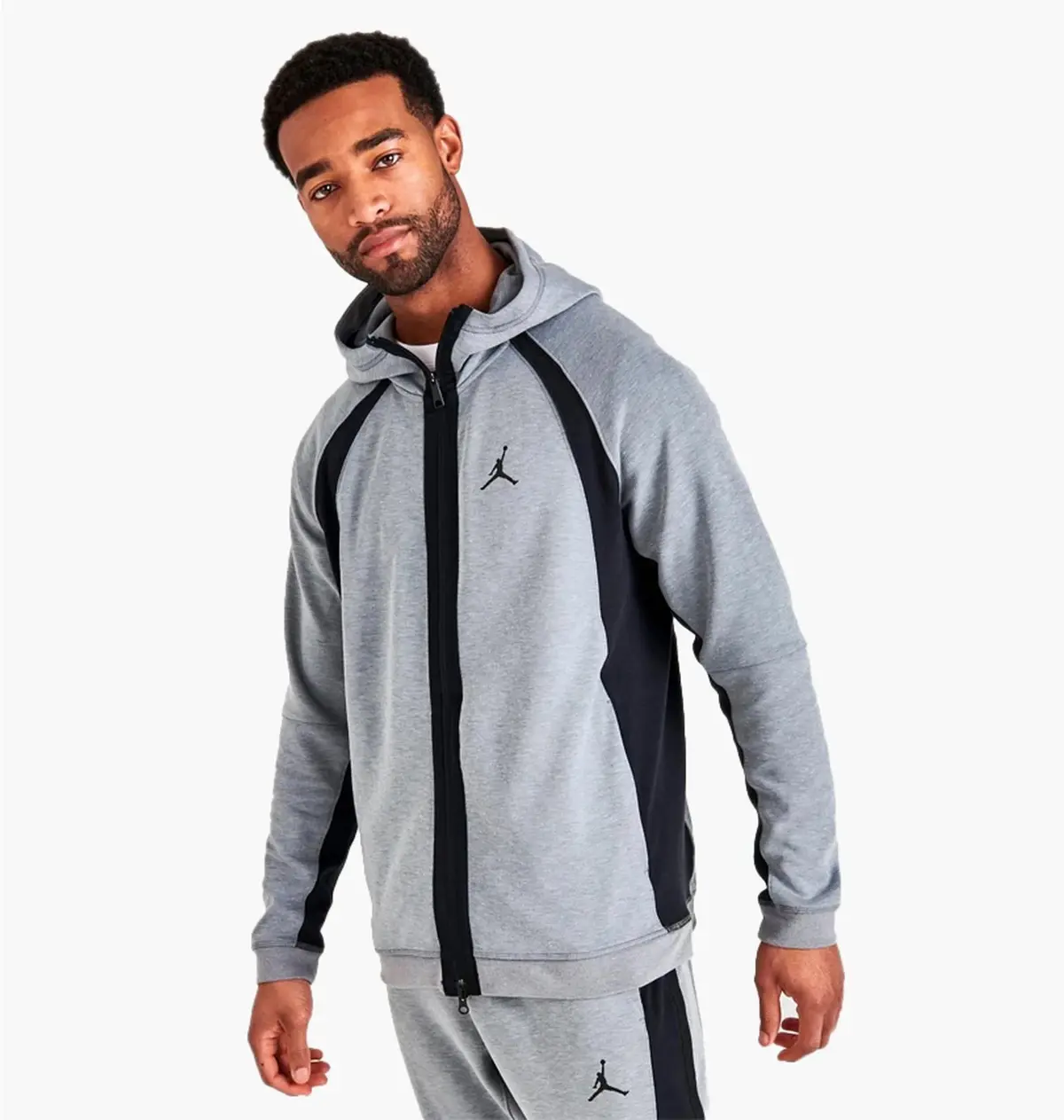 Кофта чоловіча Jordan Dri-Fit Sport Full-Zip Hoodie Grey