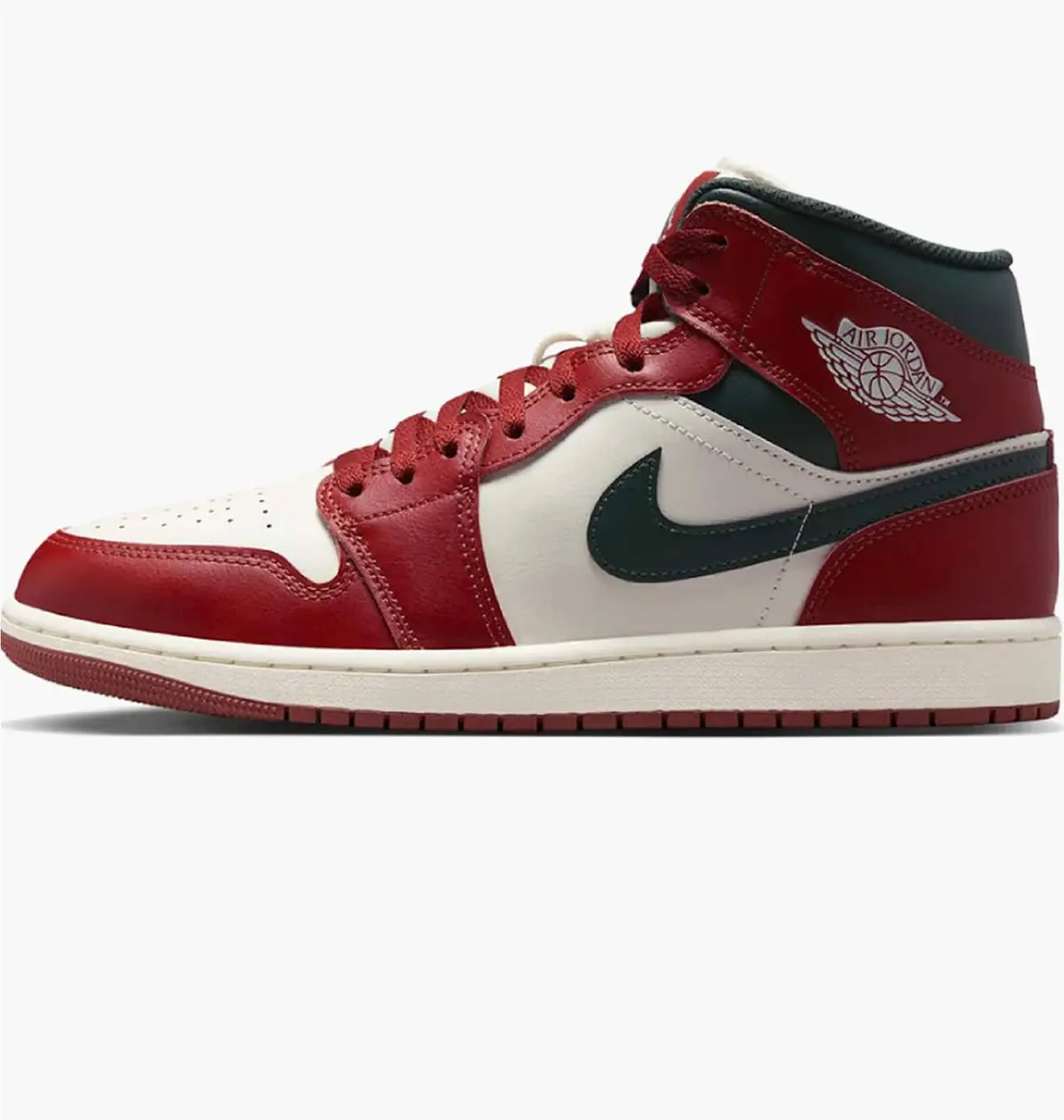 Кроссовки мужские Jordan 1 Mid Red/Beige