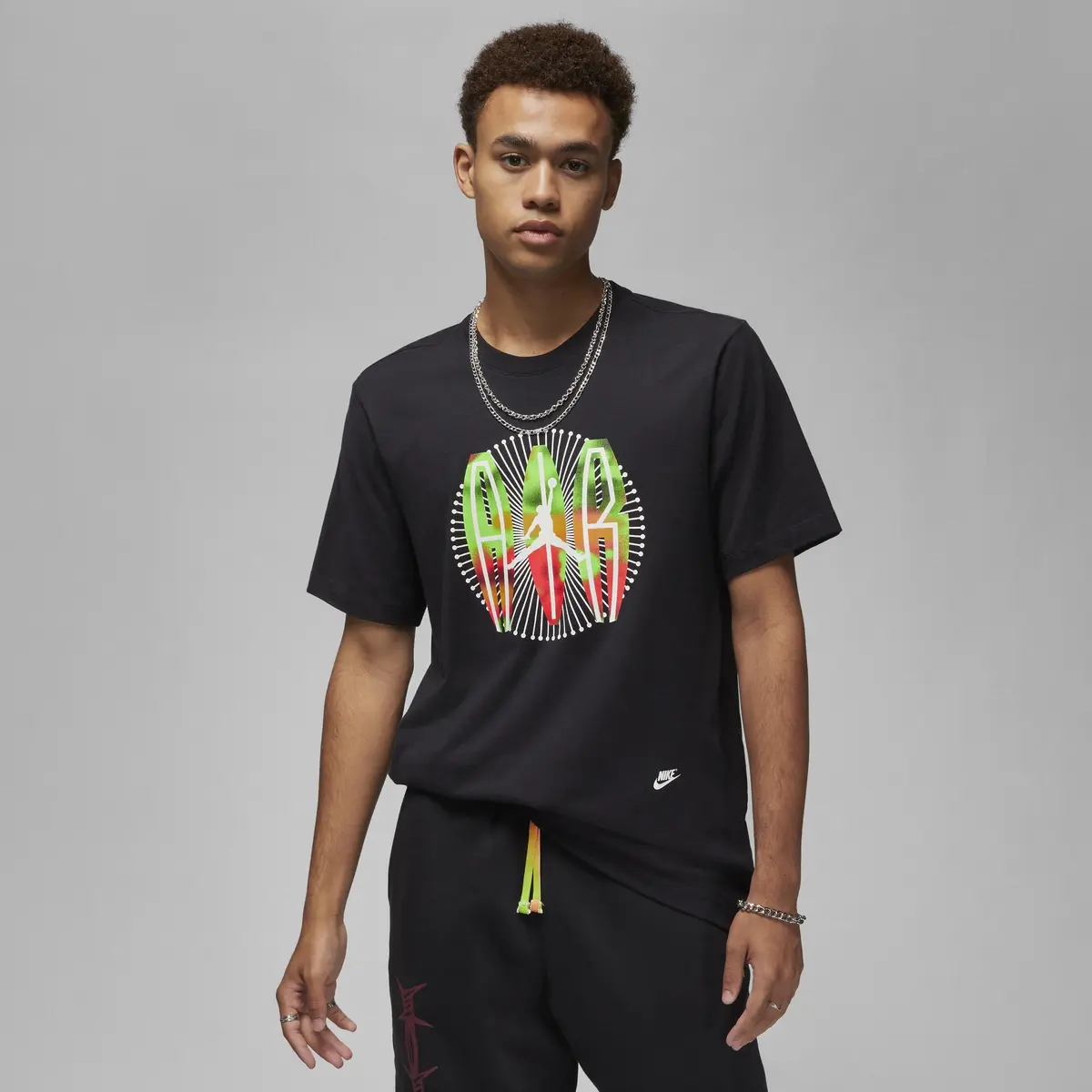 Футболка чоловіча Jordan J Flt Mvp Ss Crew Black
