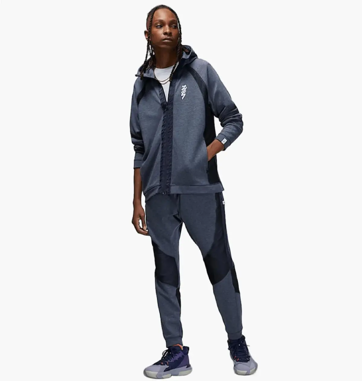 Спортивный костюм мужской Jordan Dri-FIT X Zion Grey
