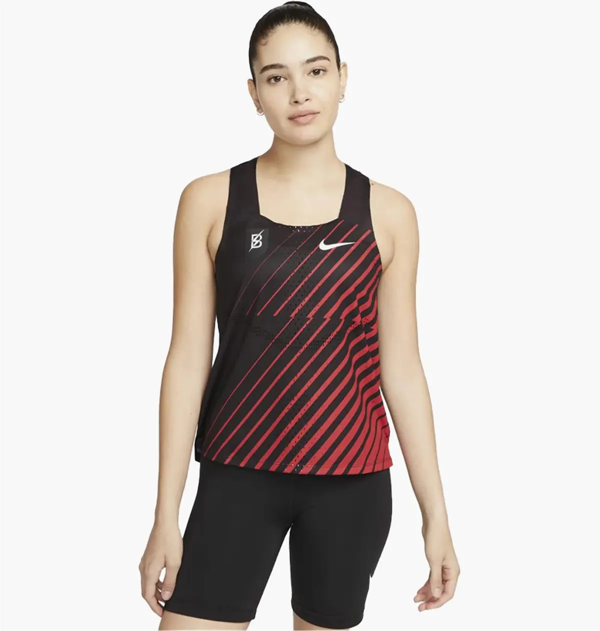 Майка женская Nike Adv Aeroswift Singlet Black/Red