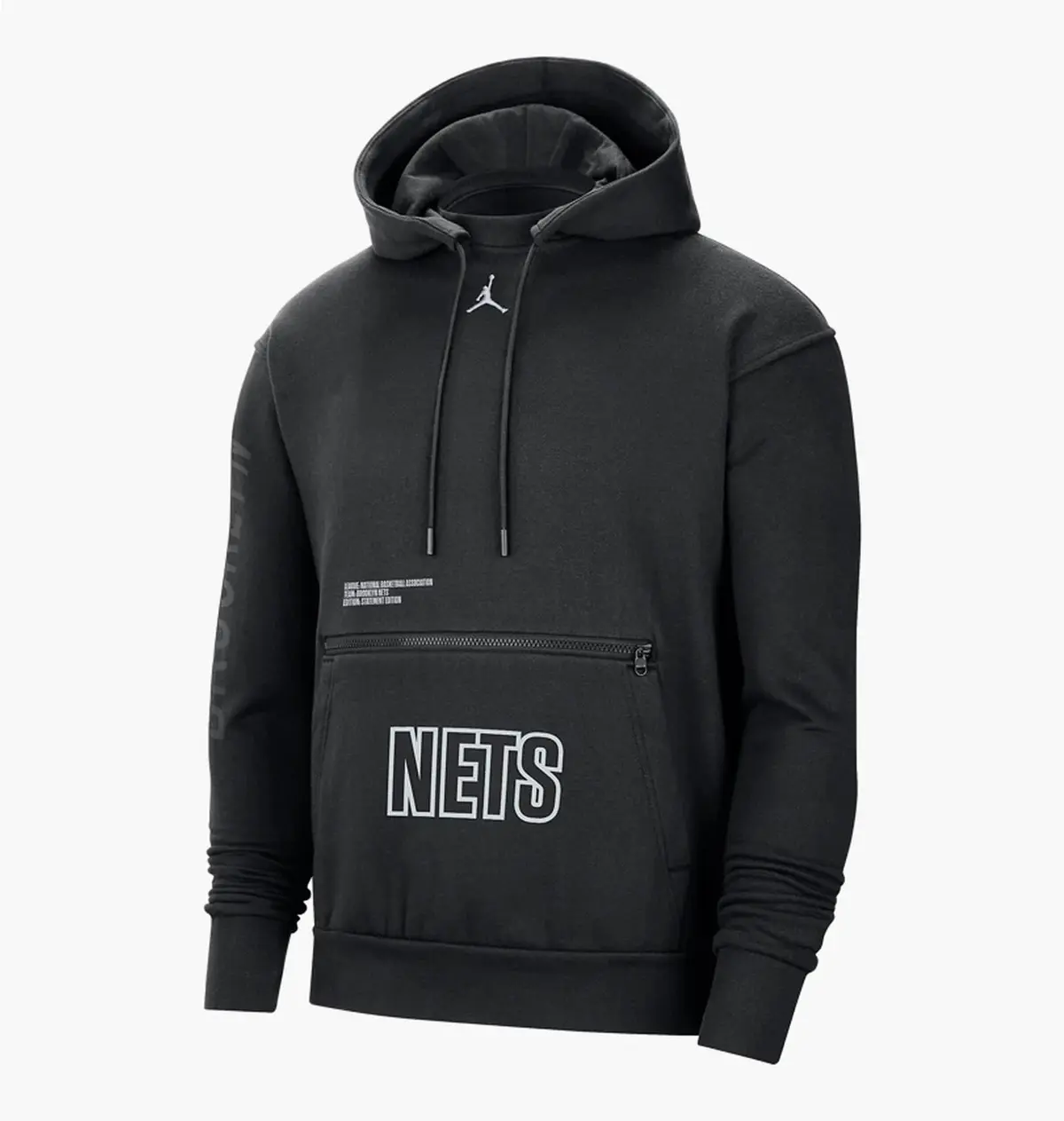 Кофта чоловіча Nike Brooklyn Nets Courtside Statement Edition Mens Nba Fleece Pullover Hoodie Black
