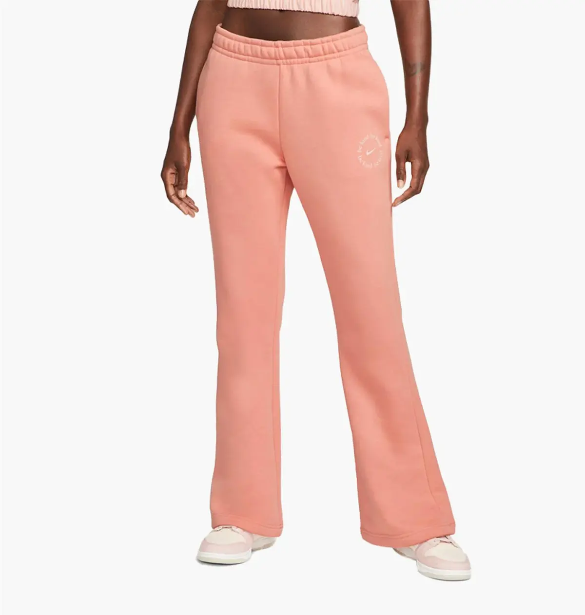 Брюки женские Nike Sportswear Essential Fleece Flared Sweats Peach