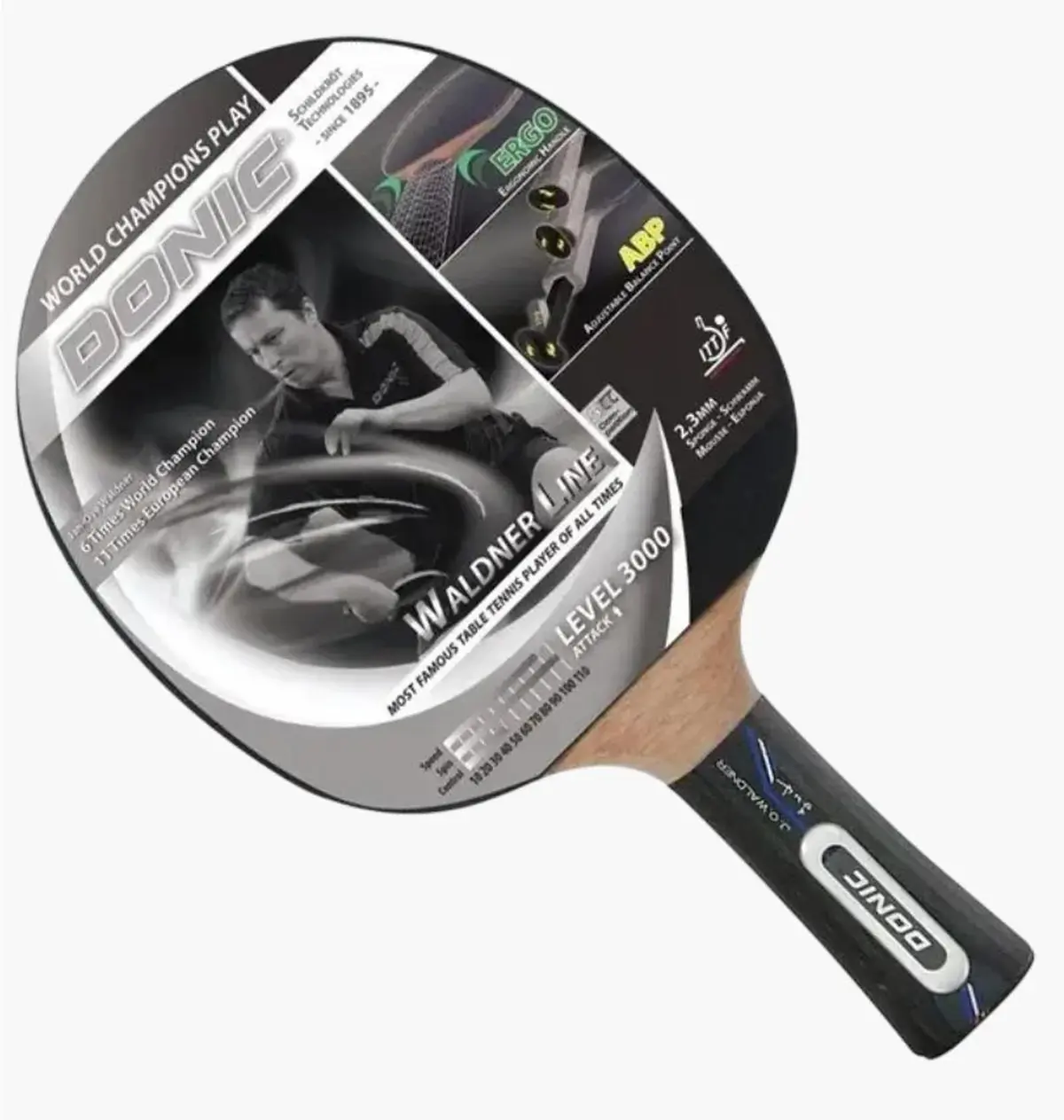 Ракетка для настільного тенісу Donic Waldner 3000 Black