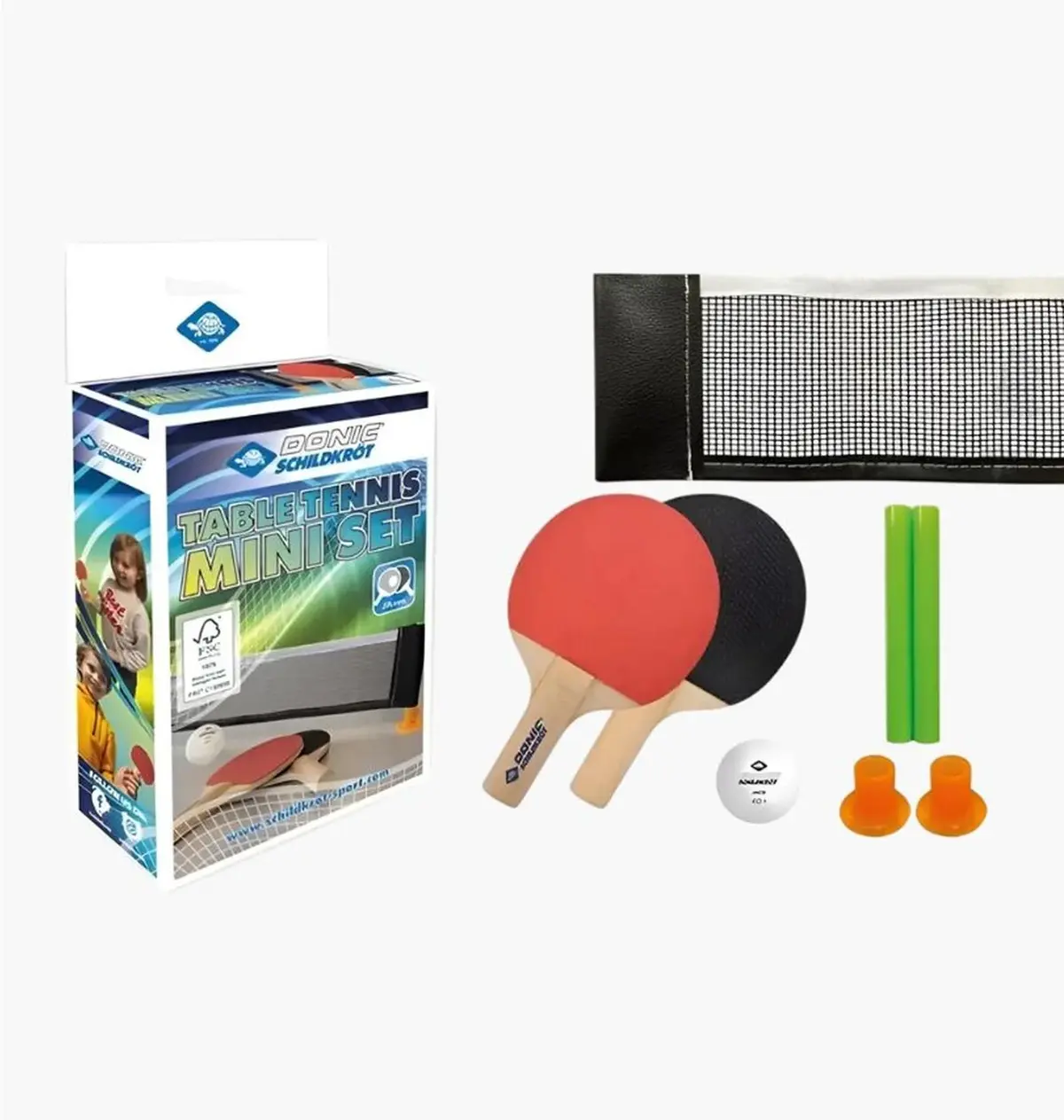 Набір для настільного тенісу Donic Mini Set Black/Red