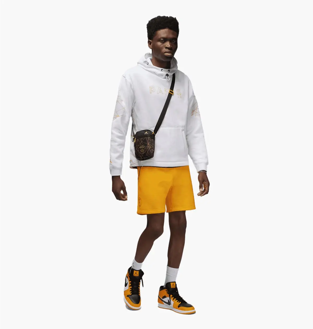 Кофта чоловіча Jordan X Psg Statement Fleece Hoodie White
