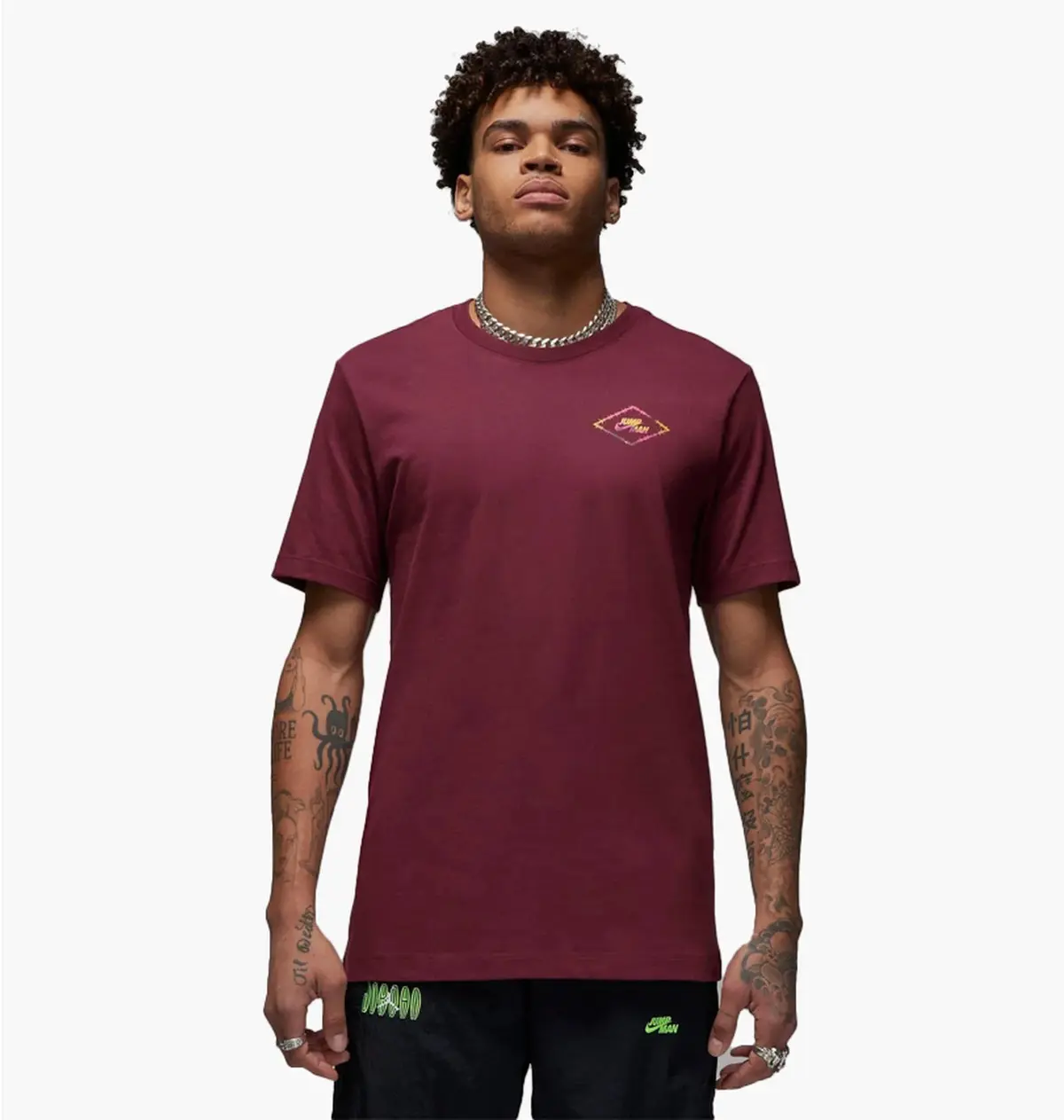 Футболка чоловіча Jordan Flight Mvp Barbed Wire Graphic T-Shirt Bordo Dv1443-680