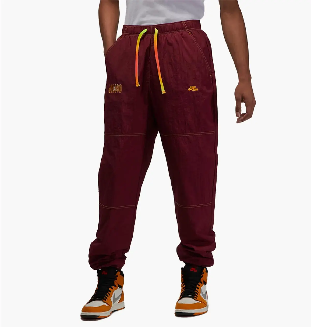 Брюки мужские Jordan Flight Mvp Mens Woven Pants Bordo