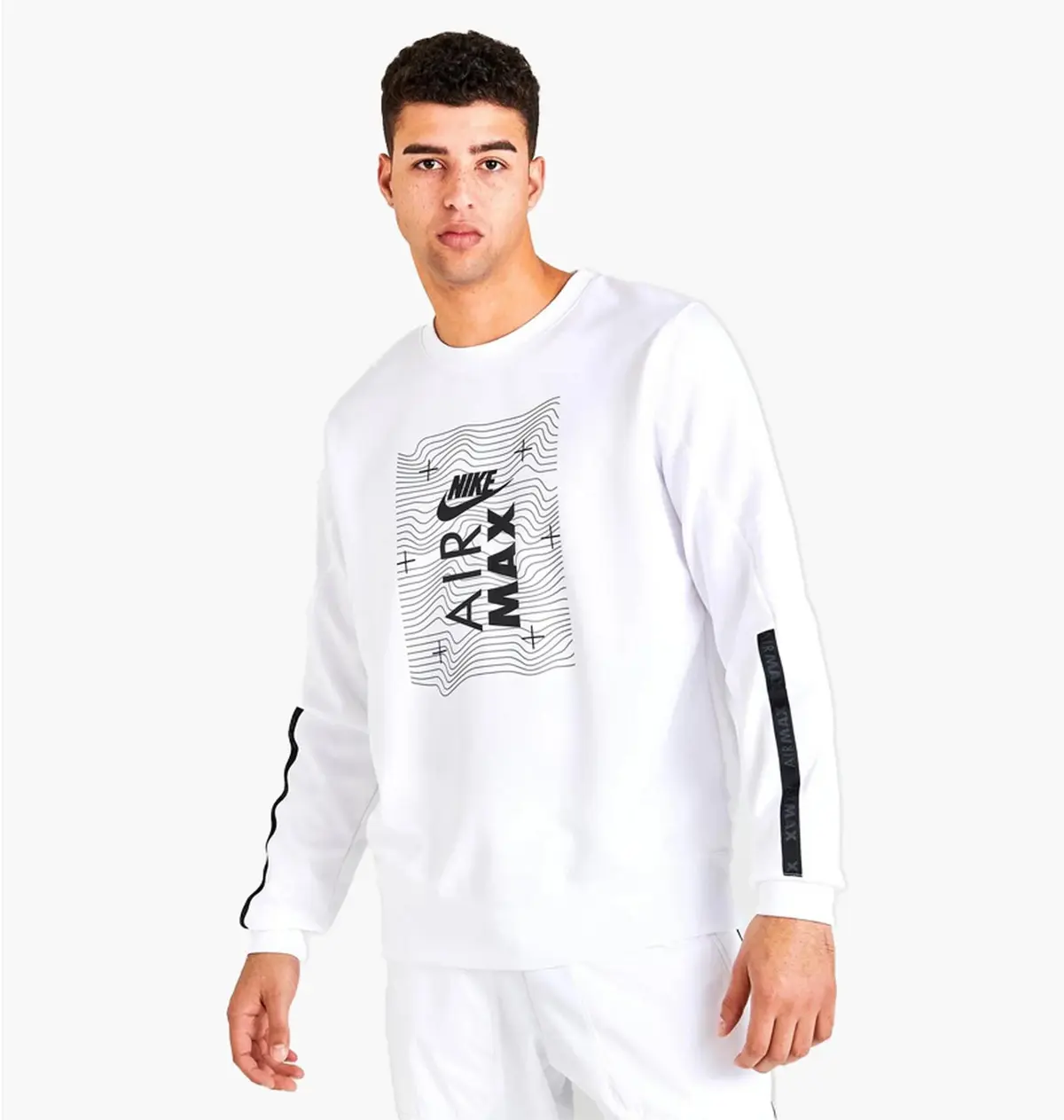 Кофта чоловіча Nike Sportswear Air Max Sweatshirt White Dv2334-100