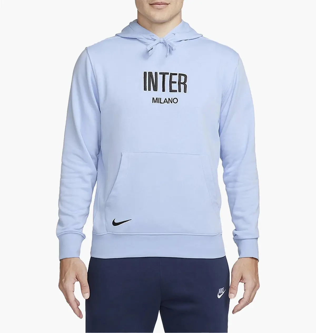 Кофта чоловіча Nike Hooded Sweatshirt Inter M Nsw Club Hoodie Po Ft Light Blue
