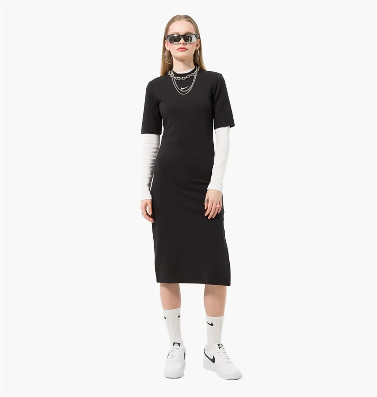 Платье женское Nike Essntl Midi Dress