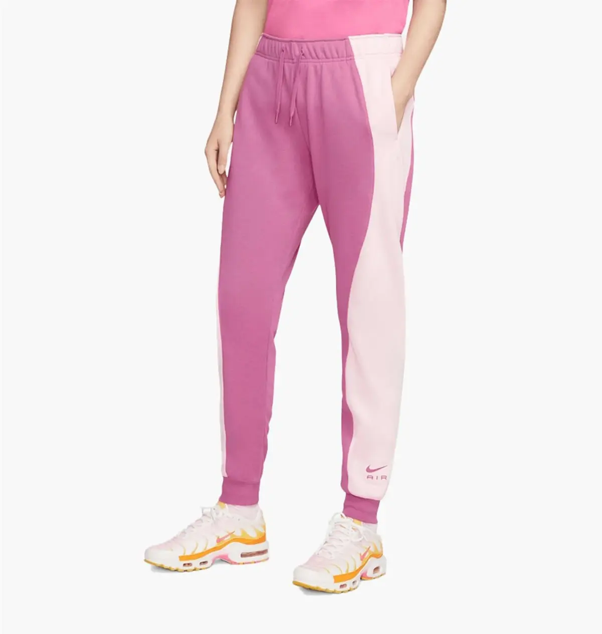 Брюки женские Nike Nsw Mid-Rise Air Fleece Joggers Pink