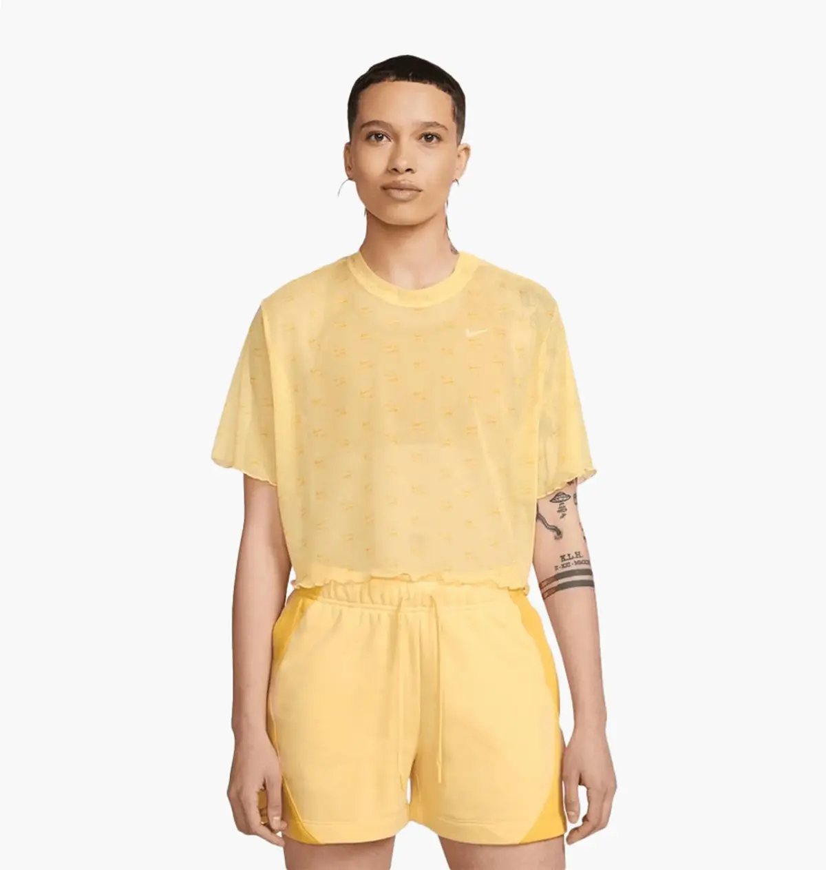 Футболка жіноча Nike Air Women's Printed Mesh Short-Sleeve Crop Top.