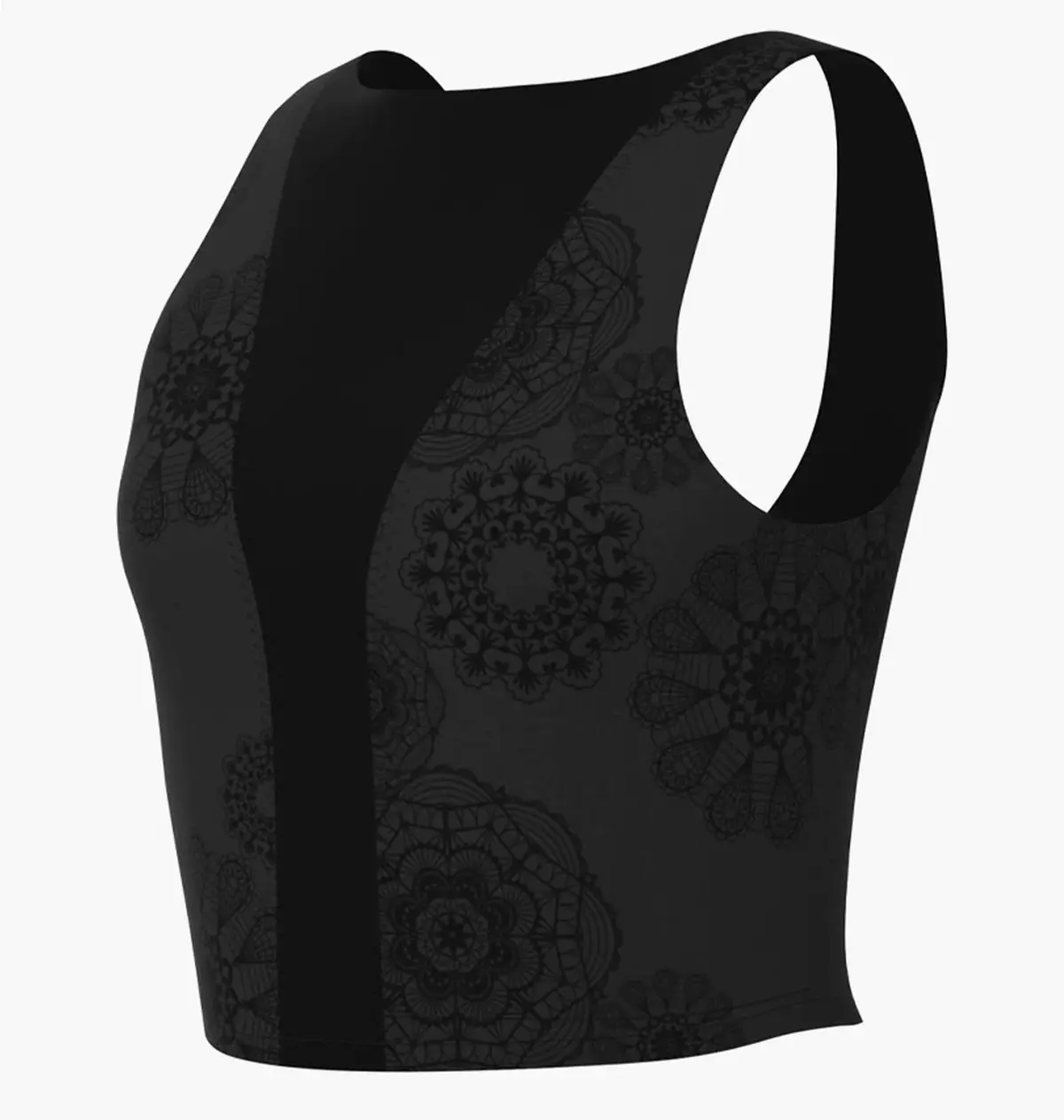 Спортивный топ женской Nike W Ny Df Luxe Crop Tanv Black