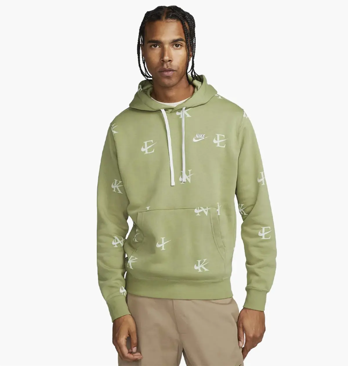 Кофта чоловіча Nike Sportswear Printed Club Fleece Hoodie