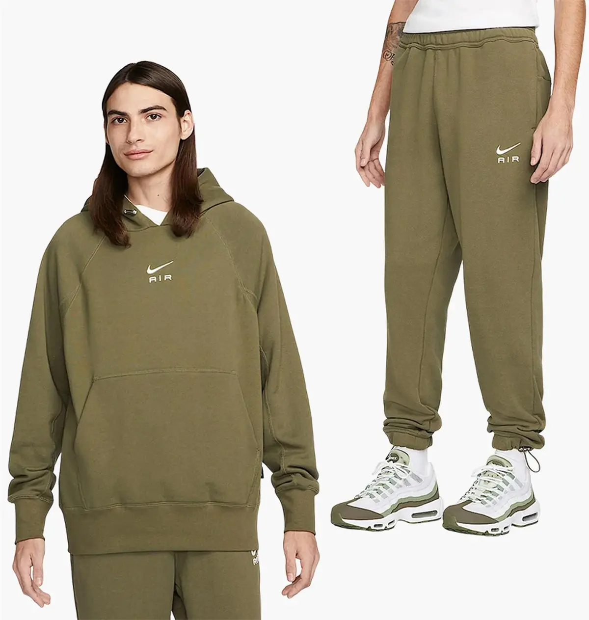 Спортивний костюм чоловічий Nike Air French Terry Olive