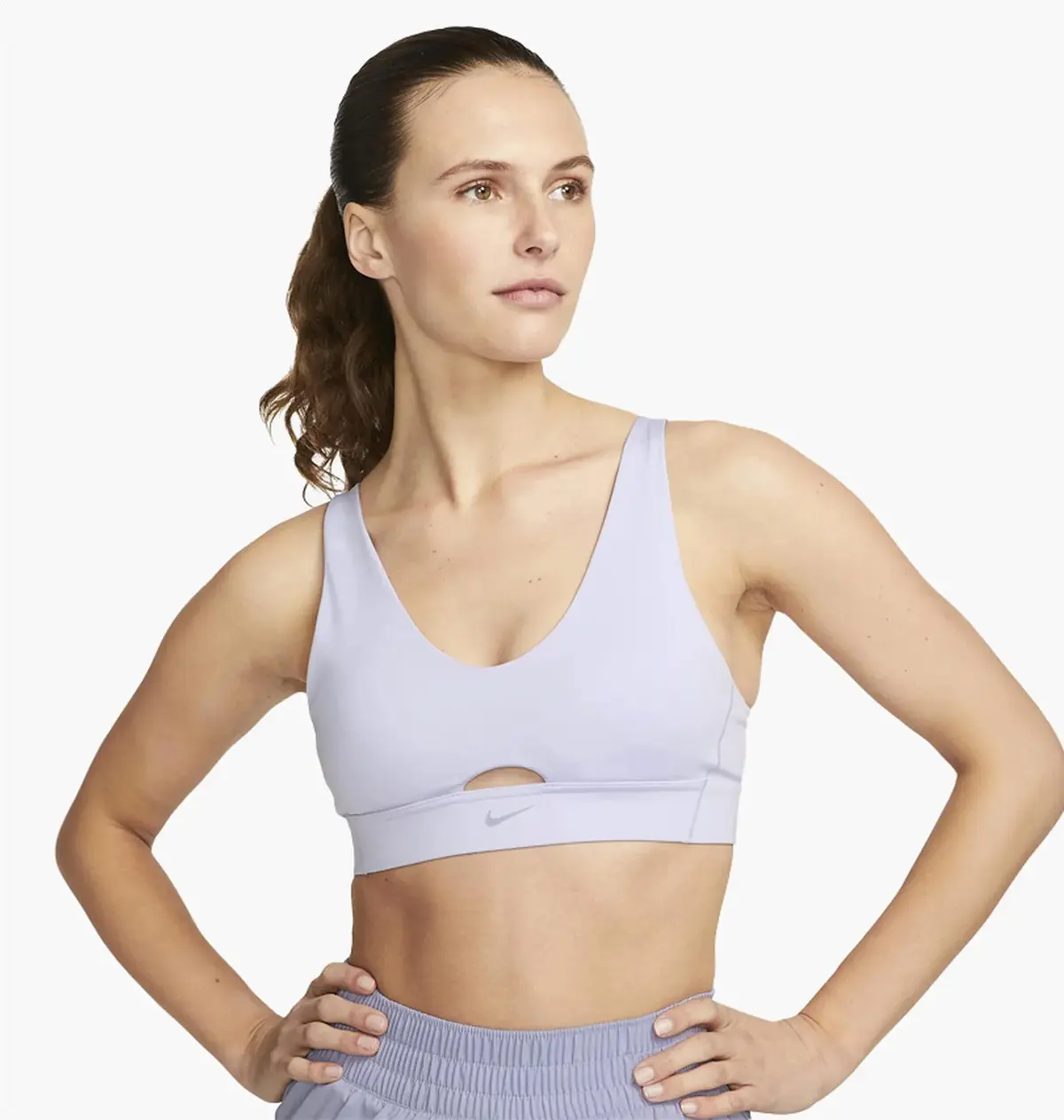 Спортивный топ женской Nike Indy Women's Sports Bra With Removable Padding Oxygen Purple