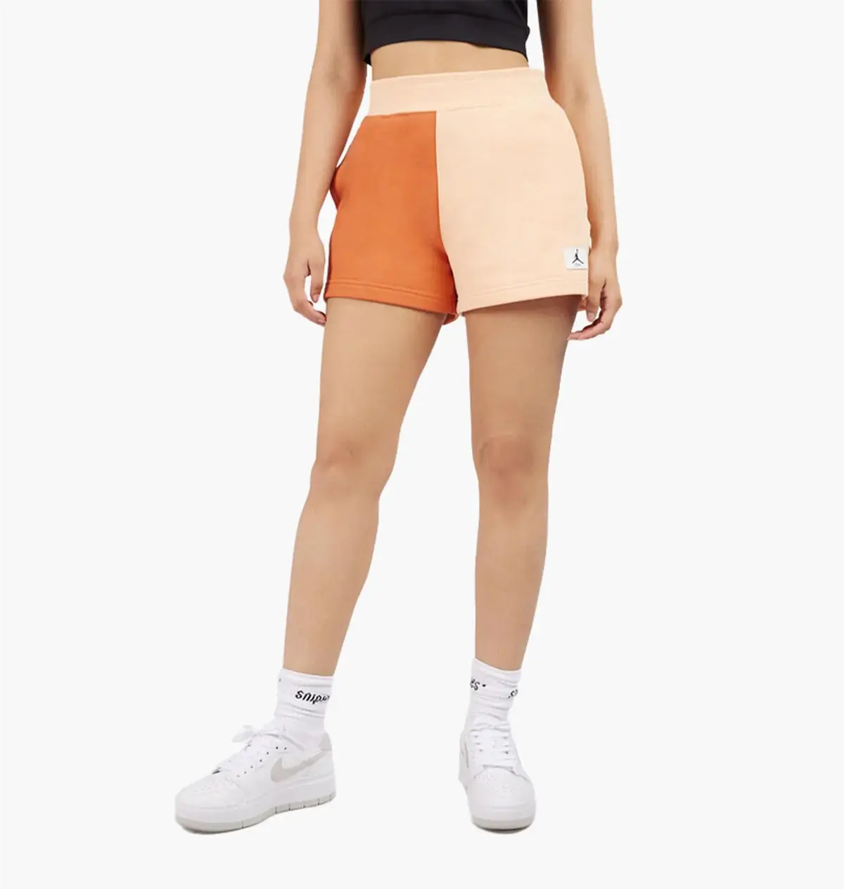 Шорты женские Jordan Fleece Shorts Peach