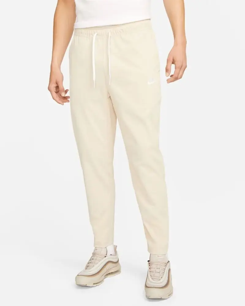Брюки мужские Nike Club Woven Tapered Leg Pants белые DX0623-126
